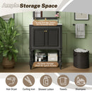 Modern Bathroom Vanity With Sink, Rectangular Cabinet With Open Shelf And Closed Storage by HouseOfZazla