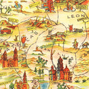 Vintage Pictorial Map of Mexico, 1931