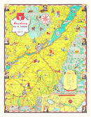 Vintage Map of Saguenay, 1948