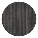 5-Piece Retro Functional Dining Set with Extendable Round Table with Removable Middle Leaf and 4 Upholstered Chairs for Dining Room and Living Room (Black)