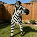 18.31" H x 19.49" L Simulated Zebra Garden Statue