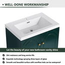 Contemporary Freestanding Bathroom Vanity With Resin Sink & Soft-Close Cabinet Doors by Unique Piece Furniture