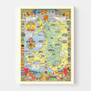 Vintage Map of Wales, 1966