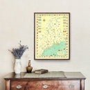 Vintage Map of Maine 1934