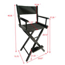 Casual Home Director's Chair, Foldable Style, Suitable For Adults (Set of 2) - Black by HouseOfZazla