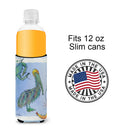 Pelican Shrimp and Crab Slim Can Hugger , Insulated Foam Hugger for 12 oz Slim Cans, Beer Bottles & Water Bottles, Printed in USA