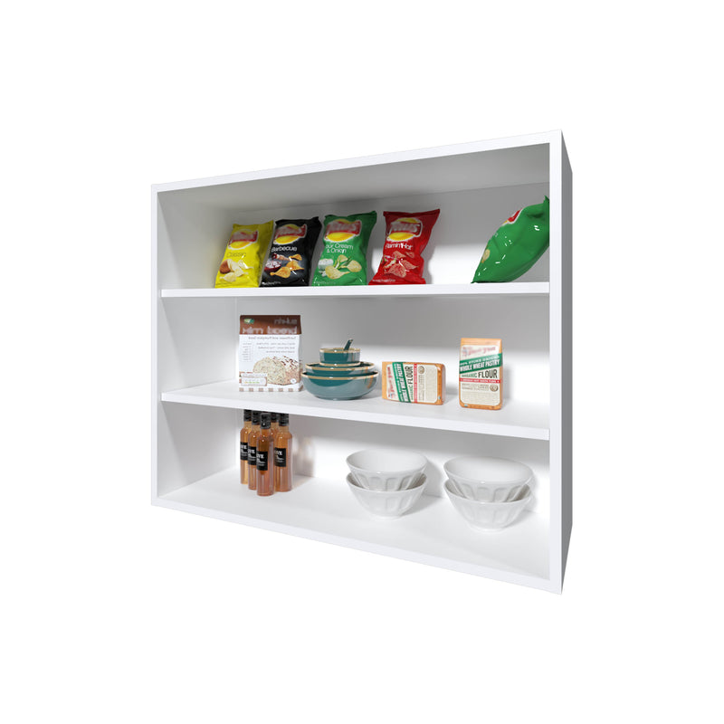 Chinle Wall Cabinet in Melamine with Open Storage, photo 6 of 9