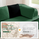 106" Teddy Fabric Boneless Sofa