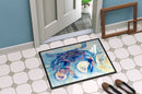 Crab   Doormat Indoor Outdoor 24H X 36W Front Door Mat Rugs for Entryway, Non Slip Washable Low Pile,