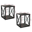Set of 2 Modern End Tables for Bedroom & Living Room by HouseOfZazla
