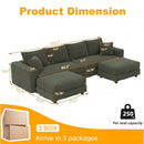 Modern Comfy Upholstered Sofa Cloud Couch & Deep Seat Couches by HouseOfZazla