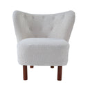 Zusud - Teddy Sherpa Accent Chair - White