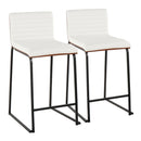 Mason Mara - Contemporary Fixed Height Quality Counter Stool (Set of 2) by HouseOfZazla