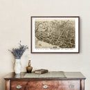 Vintage Map of Poughkeepsie, New York 1874