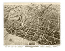 Vintage Map of Poughkeepsie, New York 1874