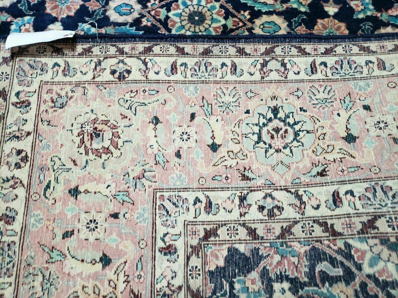 6' X 6' Gorgeous Handmade India Floral Oriental Wool Rug Square Blue Carpet Wow