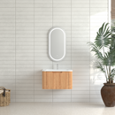 24" Wall-Mounted Floating Bathroom Vanity