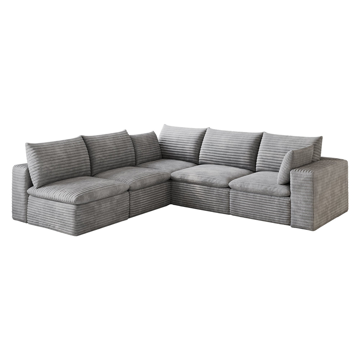 Cloud Sofa - 99*103" Corduroy Fabric, photo 8 of 10