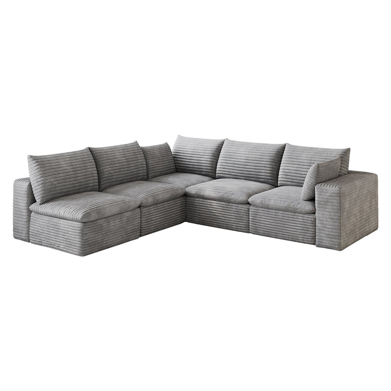 Cloud Sofa - 99*103" Corduroy Fabric, photo 8 of 10