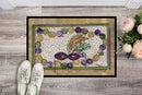 Mardi Gras Beads Doormat Indoor Outdoor 24H X 36W Front Door Mat Rugs for Entryway, Non Slip Washable Low Pile,