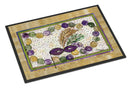 Mardi Gras Beads Doormat Indoor Outdoor 24H X 36W Front Door Mat Rugs for Entryway, Non Slip Washable Low Pile,
