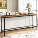 Tribesigns - Extra Long Console Table - Brown / Black by HouseOfZazla