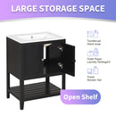 24" Black Bathroom Vanity by HouseOfZazla