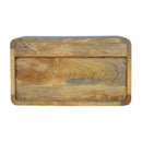 Solid Wood Floating Curve Open Slot Nightstand