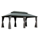 12' x 20' Hardtop Gazebo with Double Roof Canopy by HouseOfZazla