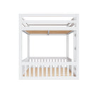 Stylish Bunk Bed With Ladder And Guardrails by Unique Piece Furniture