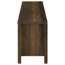 Carey 79-inch TV Stand Fireplace Media Console Dark Pine