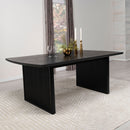 Mason - Removable Extension Leaf Dining Table - Black by HouseOfZazla