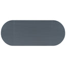 3-Piece Wood Counter Height Drop Leaf Dining Table Set with 2 Upholstered Dining Chairs for Small Place, White+Gray