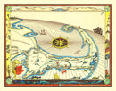 Vintage Map of Cape Cod, 1938