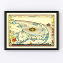 Vintage Map of Cape Cod, 1938