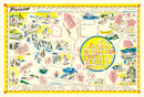 Vintage Map of Prescott, Arizona 1950