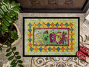 Kissing Fish Doormat Indoor Outdoor 24H X 36W Front Door Mat Rugs for Entryway, Non Slip Washable Low Pile,