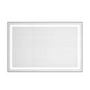 48" x 32" LED Bathroom Mirror with Front and Backlight