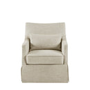 Traditional Design London Skirted Swivel Chair by Unique Piece Furniture