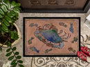Crab Doormat Indoor Outdoor 24H X 36W Front Door Mat Rugs for Entryway, Non Slip Washable Low Pile,