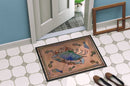 Crab Doormat Indoor Outdoor 24H X 36W Front Door Mat Rugs for Entryway, Non Slip Washable Low Pile,
