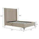 Promenade - Bed With Upholstered Headboard And Slats by HouseOfZazla