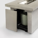 Rectangular Propane Gas Fire Pit Table With 60000 Btu For Outdoor Spaces - Light Gray by HouseOfZazla