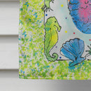 Blonde Funky Mermaid House Flag 28x40 Porch Sleeve Pole Decorative Outside Yard Banner Artwork Wall Hanging, Polyester