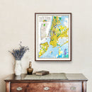 Vintage Map of New York, New York 1939