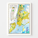 Vintage Map of New York, New York 1939