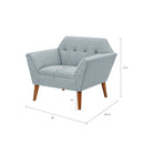 Modern Lounge Chair With Button Tufting by HouseOfZazla