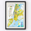 Vintage Map of New York, New York 1939