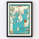 Vintage Map of Boothbay Harbor, 1931