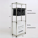3 Tier Laundry Hamper Sorter with 4 Removable Bags